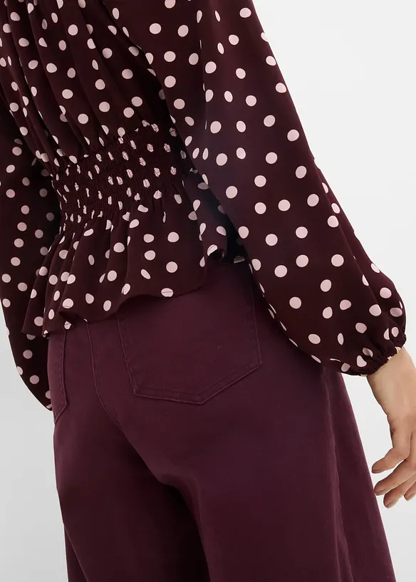Blouse fluide en satin, bonprix