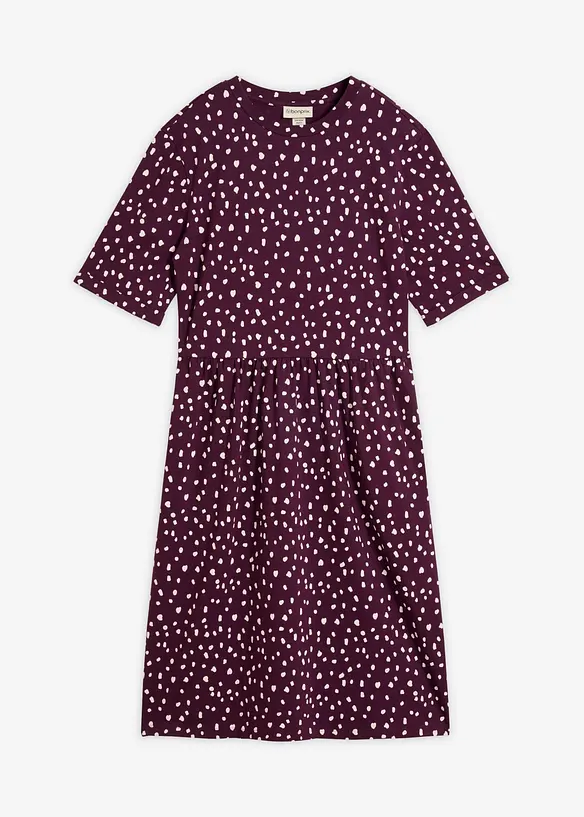 Shirtkleid aus elastischem Baumwoll-Mix, bonprix