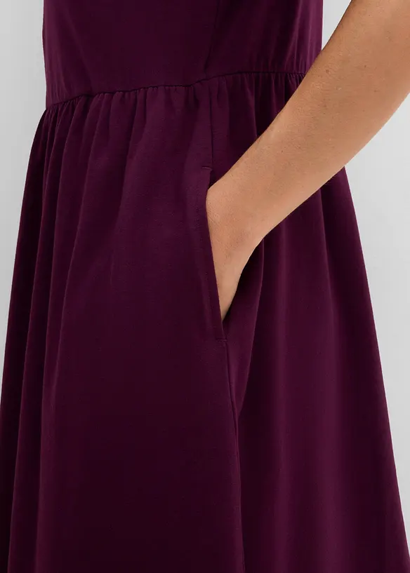 Shirtkleid aus elastischem Baumwoll-Mix, bonprix