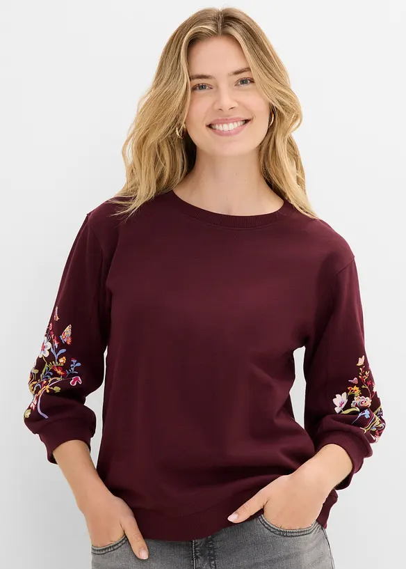 Sweat 100% coton, bonprix