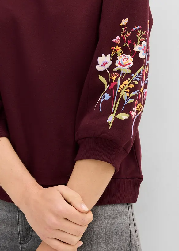 Sweat 100% coton, bonprix