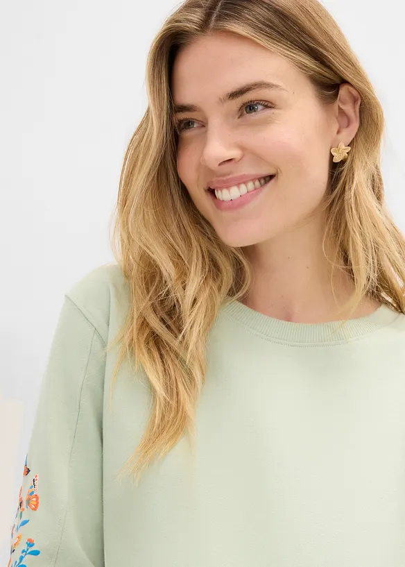 Sweat 100% coton, bonprix