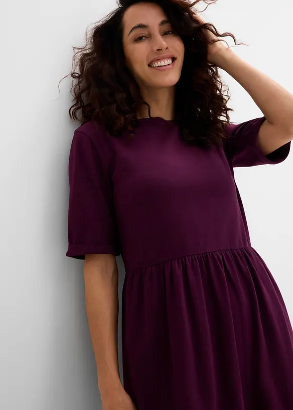 Shirtkleid aus elastischem Baumwoll-Mix, bonprix
