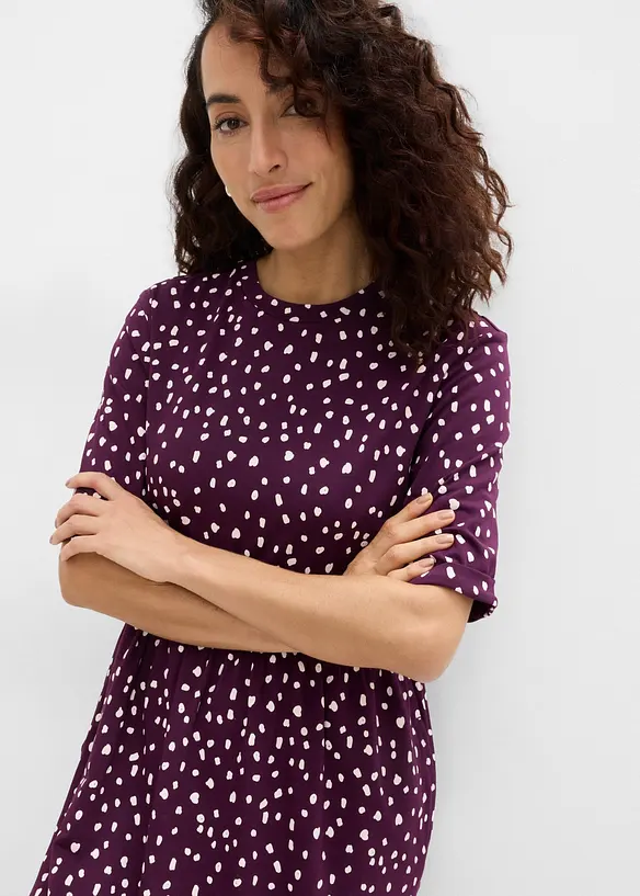 Shirtkleid aus elastischem Baumwoll-Mix, bonprix