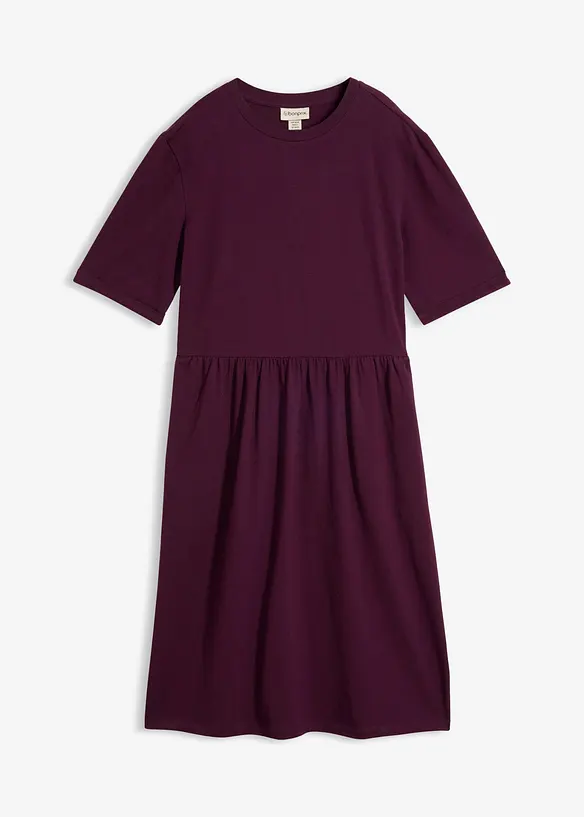 Shirtkleid aus elastischem Baumwoll-Mix, bonprix