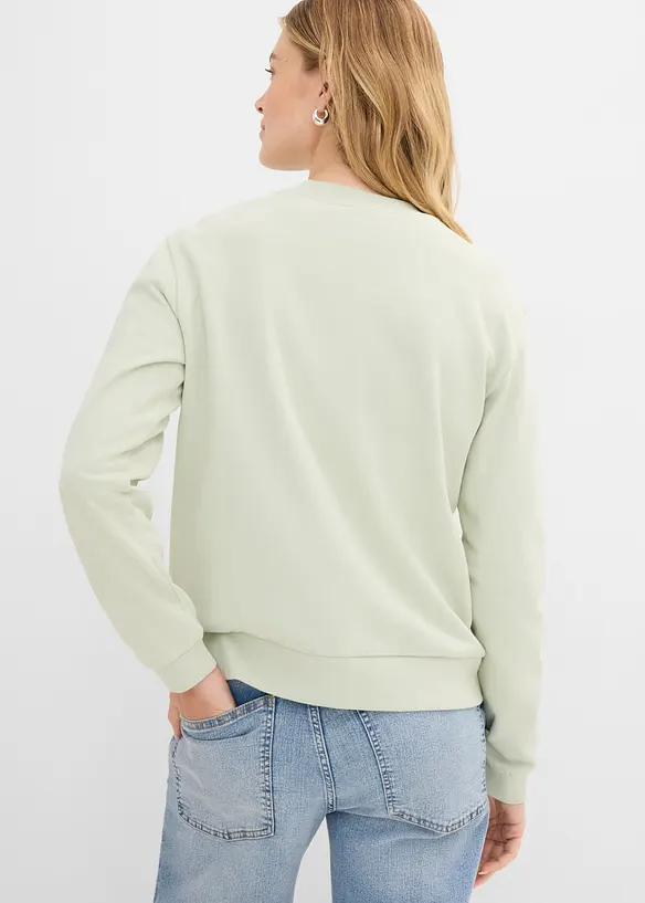 Sweat 100% coton avec imprim&eacute; gonflant, bonprix