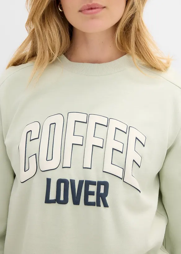 Sweat 100% coton avec imprim&eacute; gonflant, bonprix