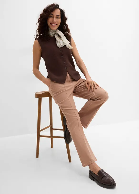 Pantalon en twill de coton extensible, bonprix