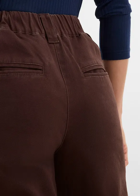 Pantalon en twill de coton extensible, bonprix