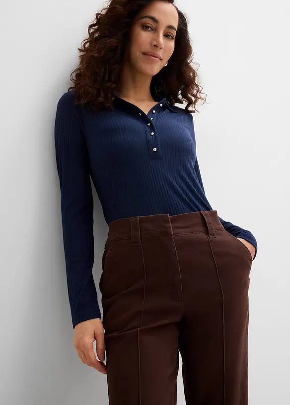 Pantalon en twill de coton extensible, bonprix