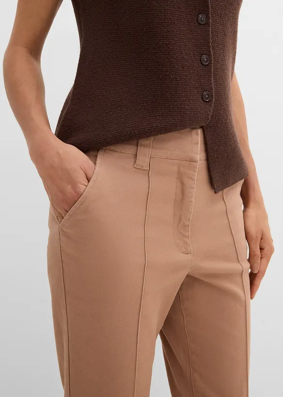 Pantalon en twill de coton extensible, bonprix