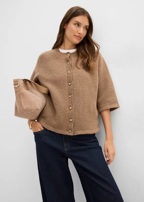 Strickjacke, 3/4 Arm, bonprix