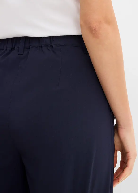 Stretchhose mit Bundfalte, aus Bengalin, bonprix
