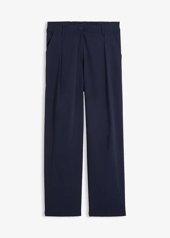 Stretchhose mit Bundfalte, aus Bengalin, bonprix