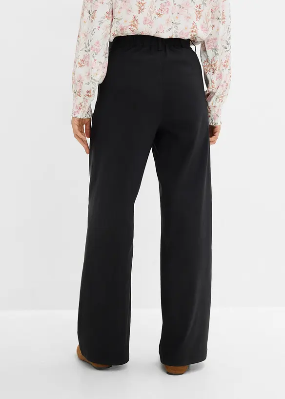 Pantalon &agrave; pinces en bengaline extensible, bonprix
