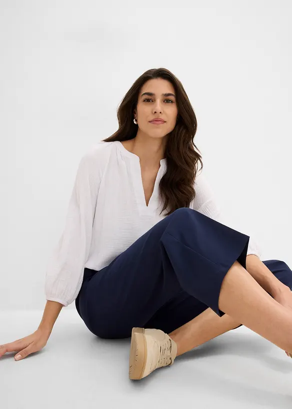 Stretch-Culotte aus Bengalin, bonprix