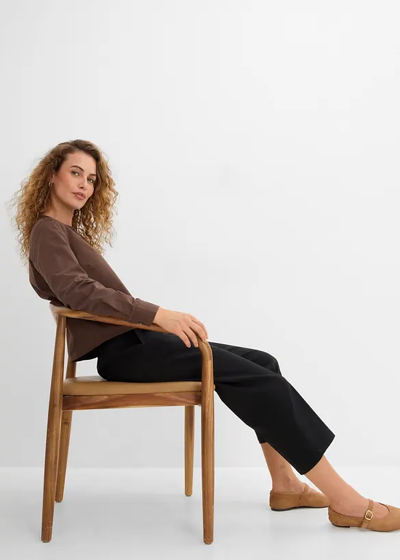 Stretch-Culotte aus Bengalin, bonprix