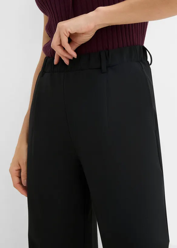 Pantalon &agrave; pinces en Punto di Roma, bonprix