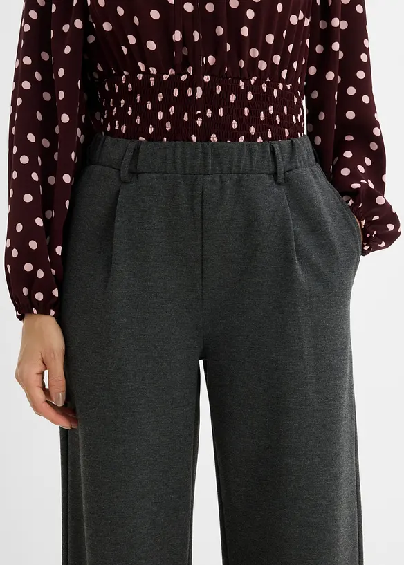 Pantalon &agrave; pinces en Punto di Roma, bonprix
