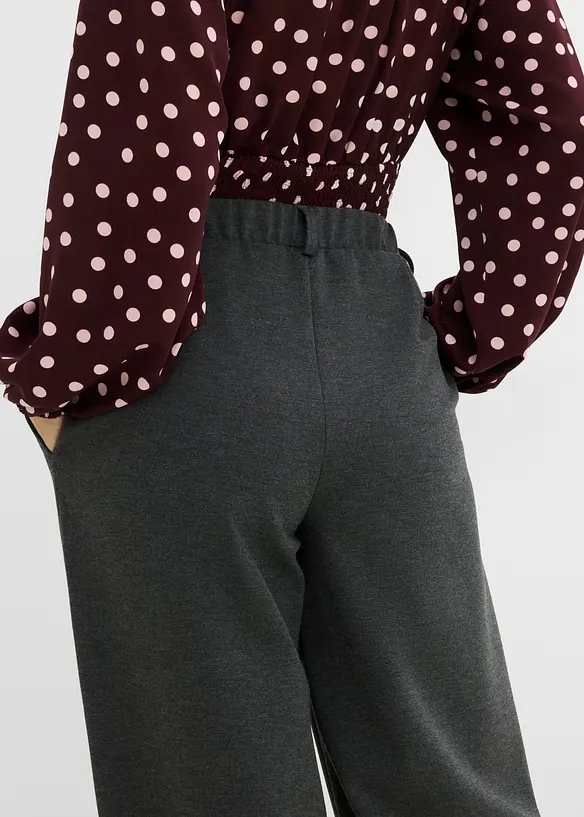 Pantalon &agrave; pinces en Punto di Roma, bonprix