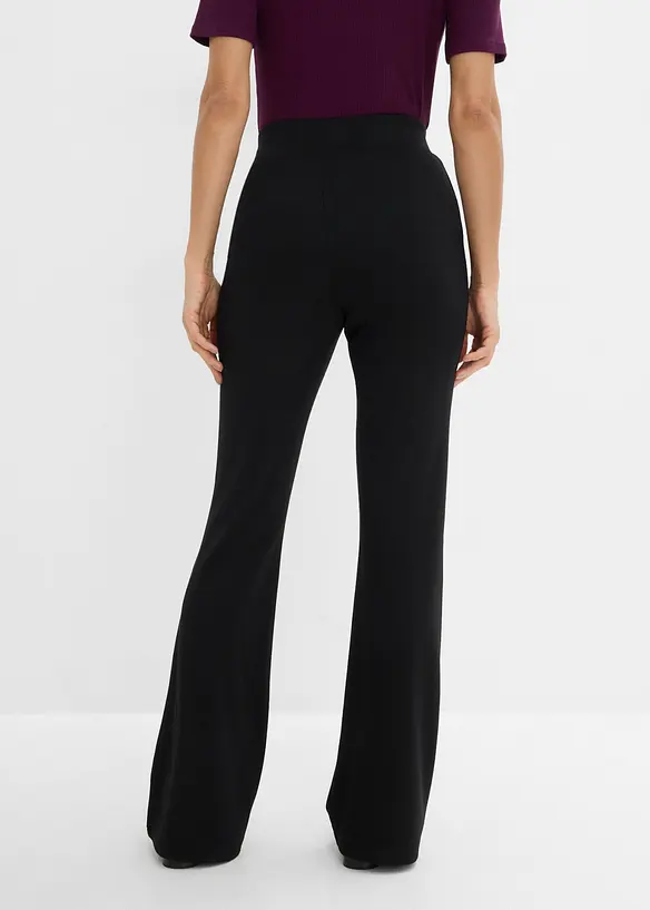 Pantalon &eacute;vas&eacute; en Punto di Roma, bonprix