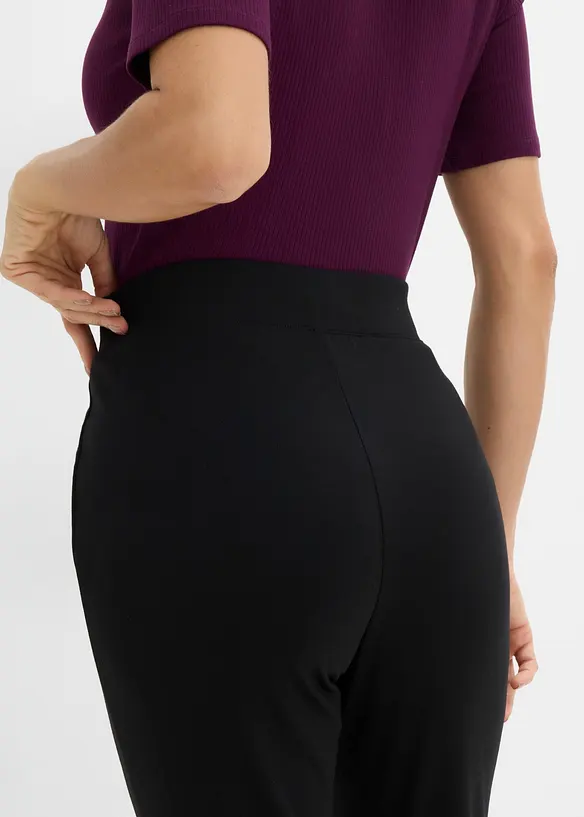 Pantalon &eacute;vas&eacute; en Punto di Roma, bonprix