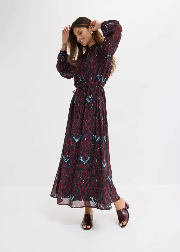 ausgestelltes Chiffonkleid, bonprix