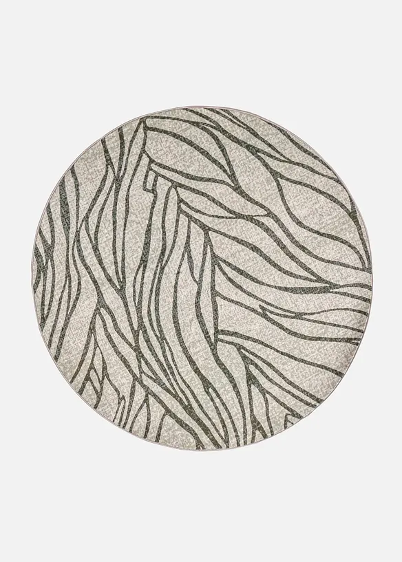 Tapis rond &agrave; motif organique, bonprix