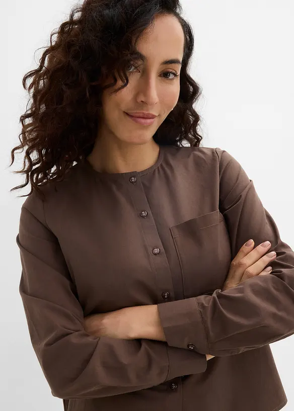 Bluse mit Schaldetail, bonprix