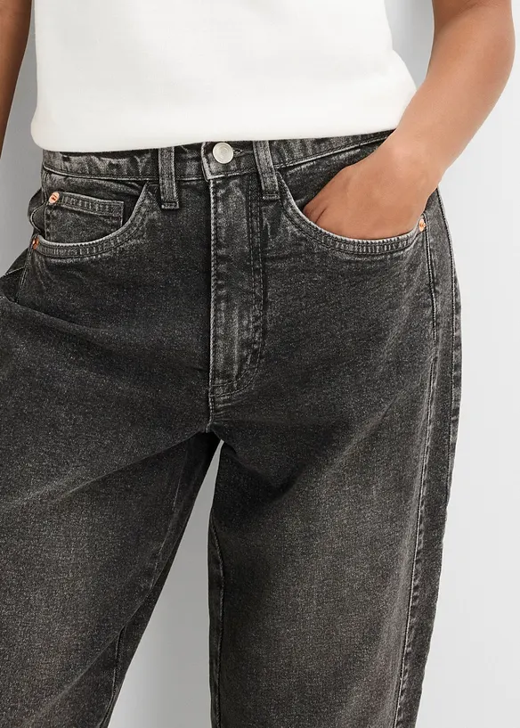 Jean mom, taille haute, bonprix