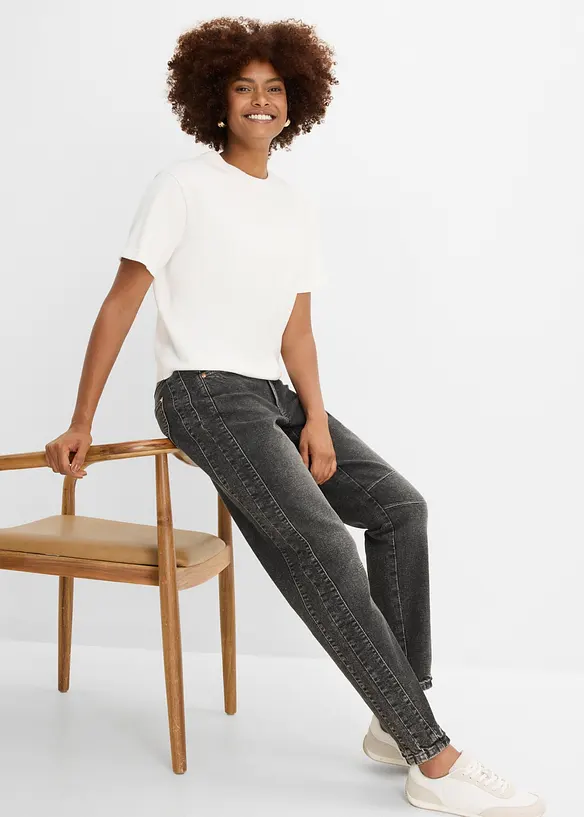 Jean mom, taille haute, bonprix
