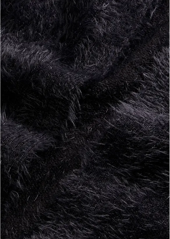 Longstrickjacke in Flauschoptik, bonprix