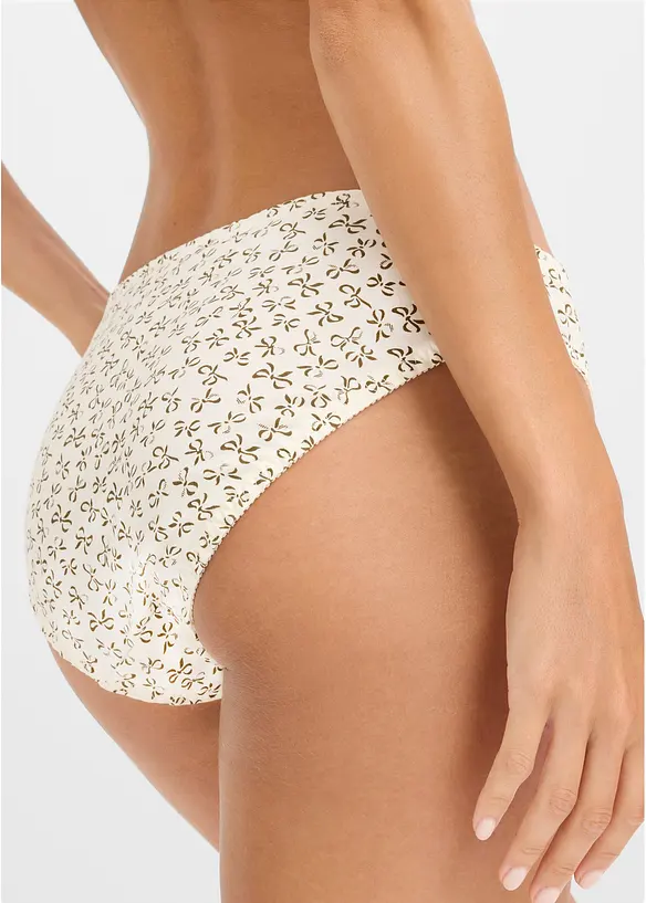 Slip mit femininem Druck (3er Pack), bonprix