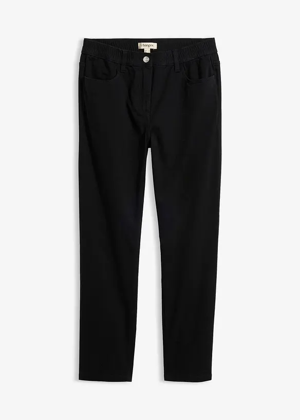 Gerade Twillhose mit hohem Bund, bonprix