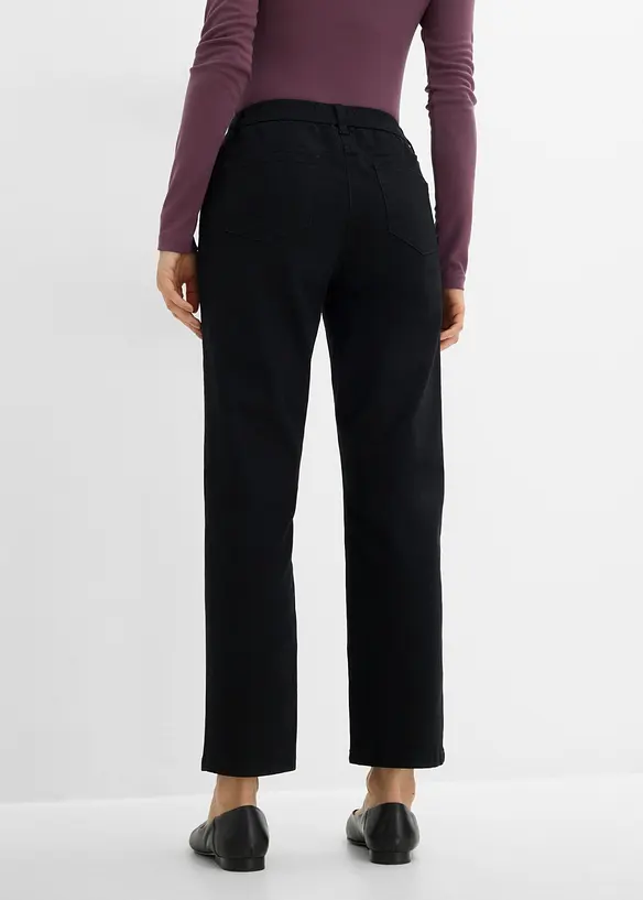 Gerade Twillhose mit hohem Bund, bonprix