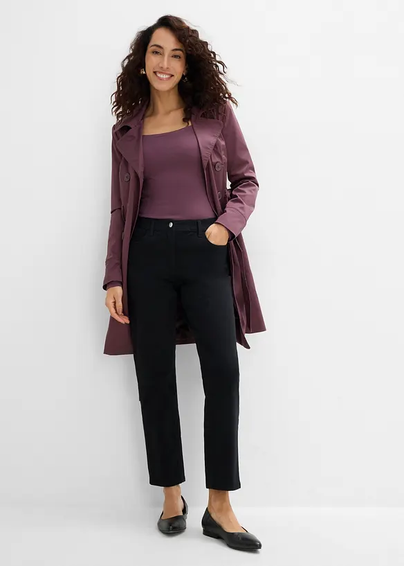 Gerade Twillhose mit hohem Bund, bonprix