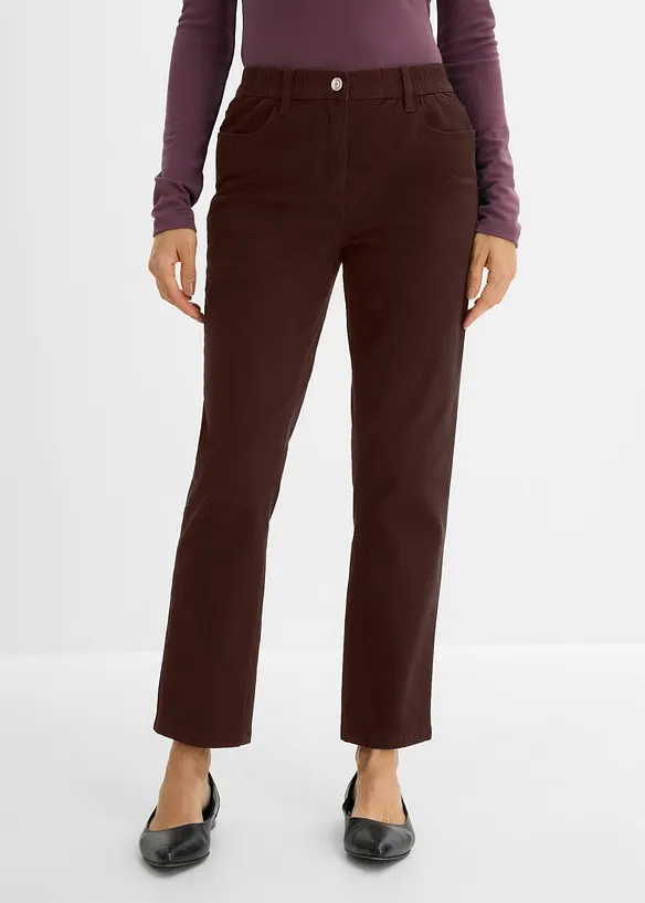 Gerade Twillhose mit hohem Bund, bonprix