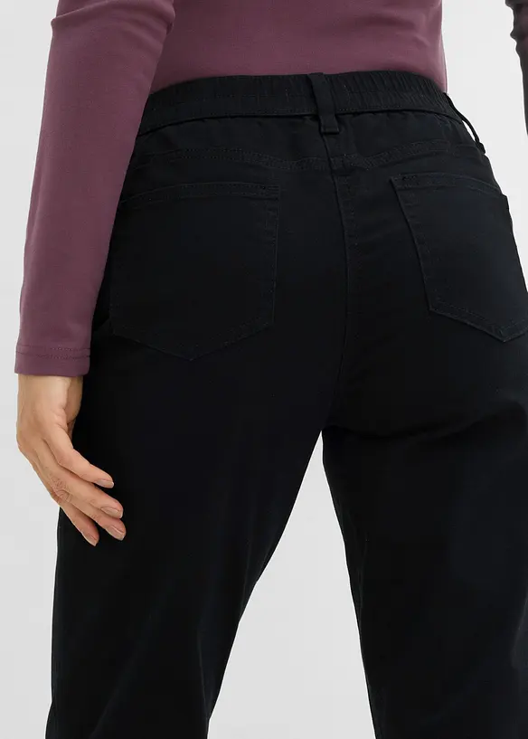 Gerade Twillhose mit hohem Bund, bonprix