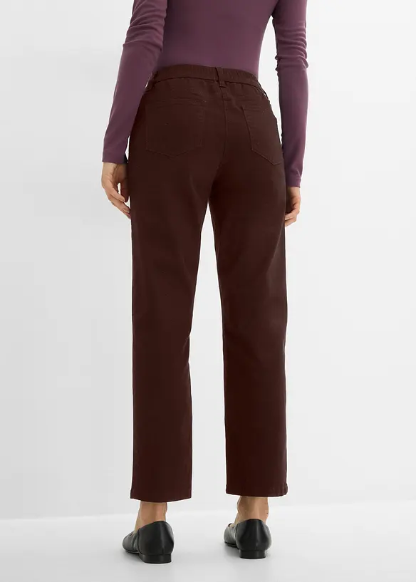 Gerade Twillhose mit hohem Bund, bonprix