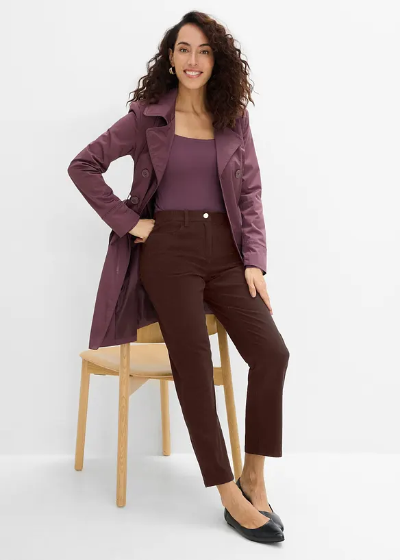 Gerade Twillhose mit hohem Bund, bonprix