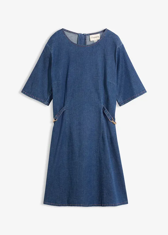Robe en denim de coton extensible, bonprix
