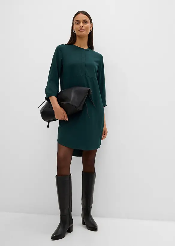 Blusenkleid mit kurzer Knopfleiste, bonprix