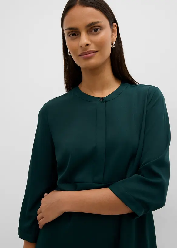 Blusenkleid mit kurzer Knopfleiste, bonprix