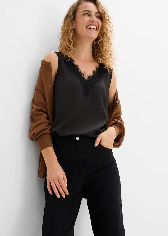 Mom Twillhose mit hohem Bund, bonprix