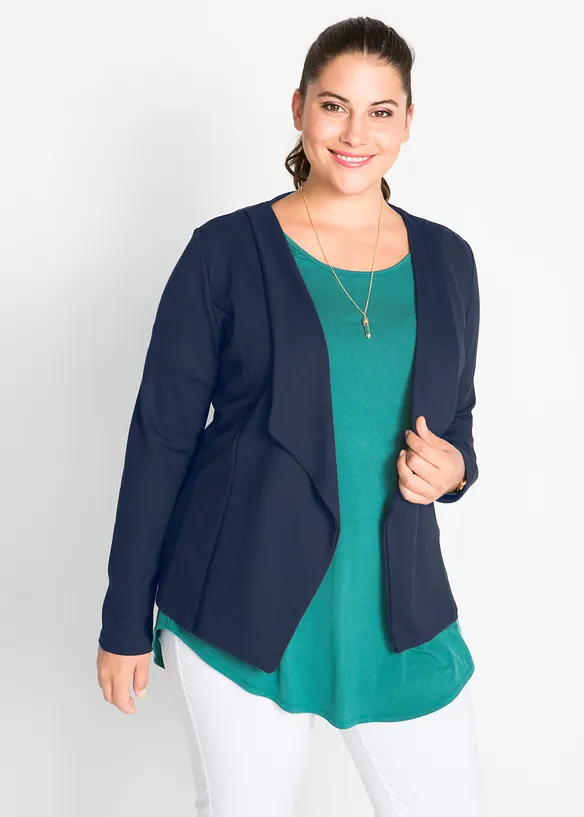Blazer en jersey Punto di Roma, bonprix