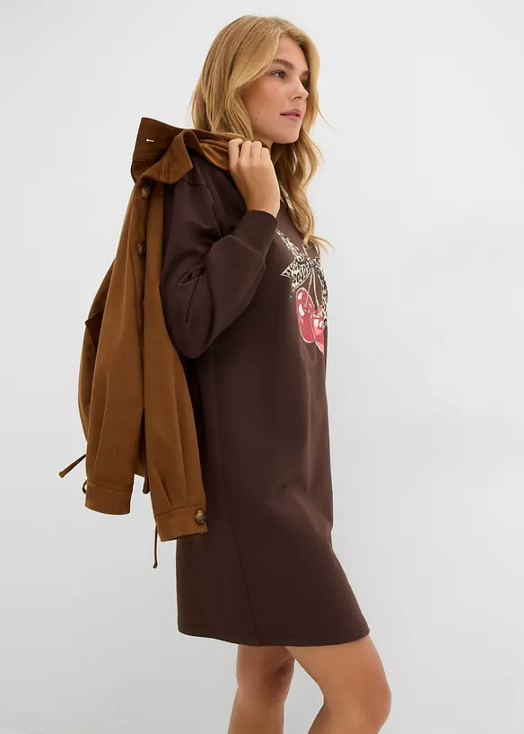 Robe sweat 100% coton, bonprix