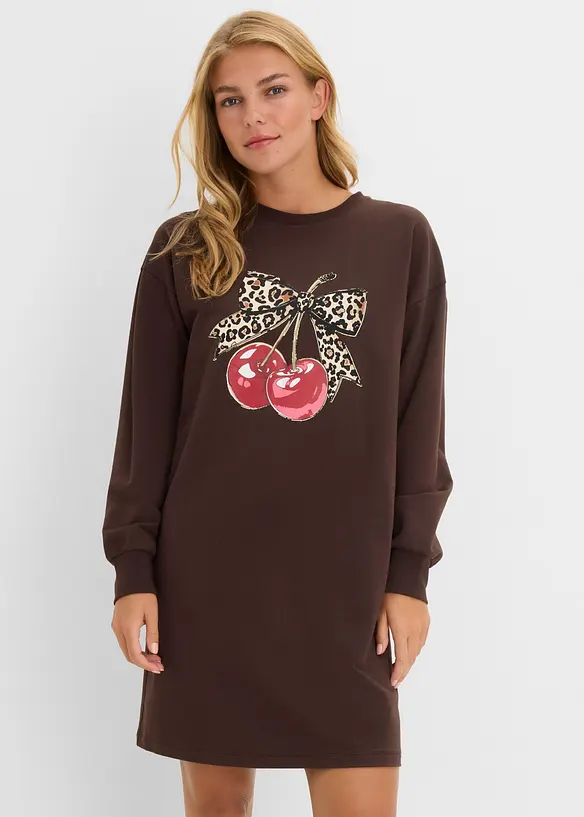 Robe sweat 100% coton, bonprix