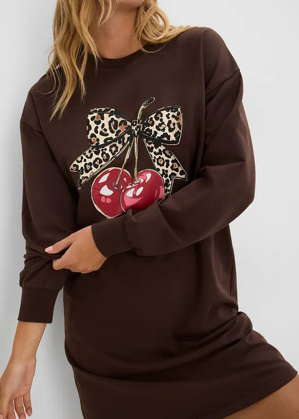 Robe sweat 100% coton, bonprix