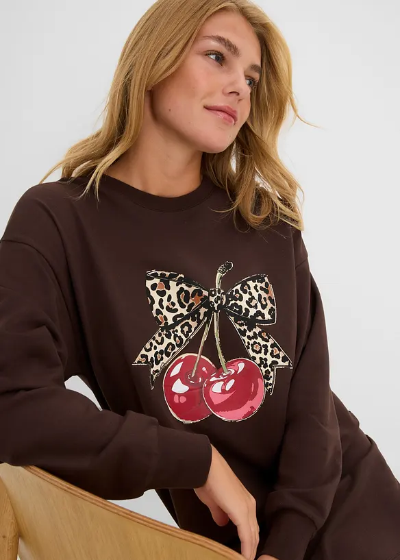 Robe sweat 100% coton, bonprix