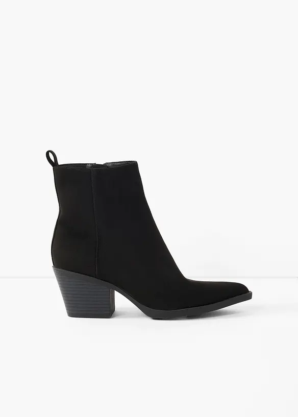Bottines santiags &agrave; talon carr&eacute;, bonprix